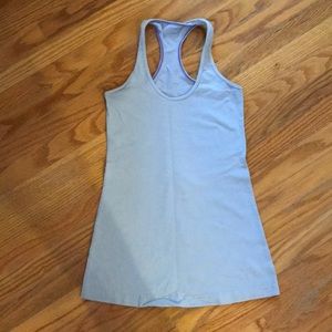 Lululemon racer back tank. Lulon fabric. Purple